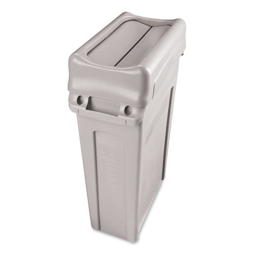 Image of Rubbermaid® Commercial Swing Lid For Slim Jim Waste Container, Gray