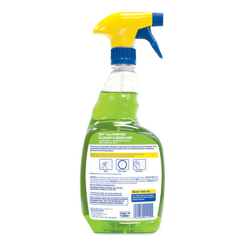 Image of Zep Commercial® All-Purpose Cleaner And Degreaser, Fresh Scent, 32 Oz Spray Bottle, 12/carton
