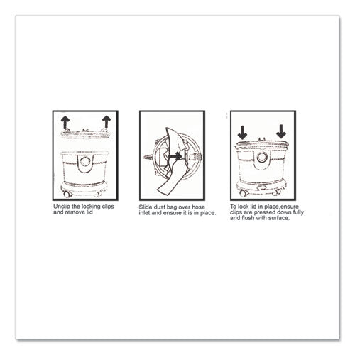 Image of Hoover® Commercial Disposable Vacuum Bags, Hepa Cc1, 10/pack