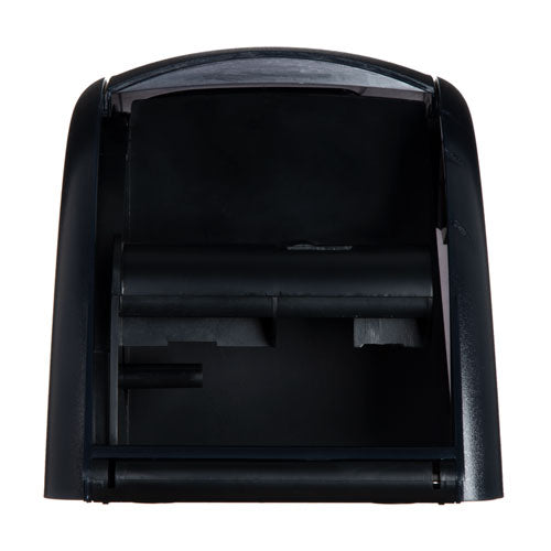 Image of San Jamar® Duett Standard Bath Tissue Dispenser, Oceans, 7.5 x 7 x 12.75, Transparent Black Pearl