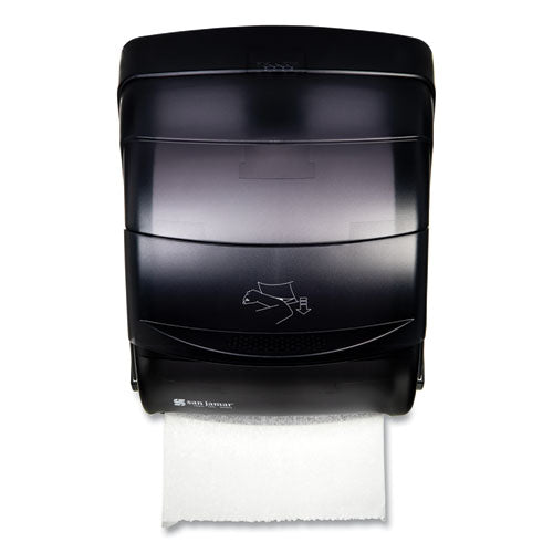 Image of San Jamar® Integra Lever Roll Towel Dispenser, 11.5 X 11.25 X 13.5, Black Pearl