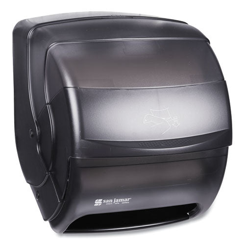 Image of San Jamar® Integra Lever Roll Towel Dispenser, 11.5 X 11.25 X 13.5, Black Pearl
