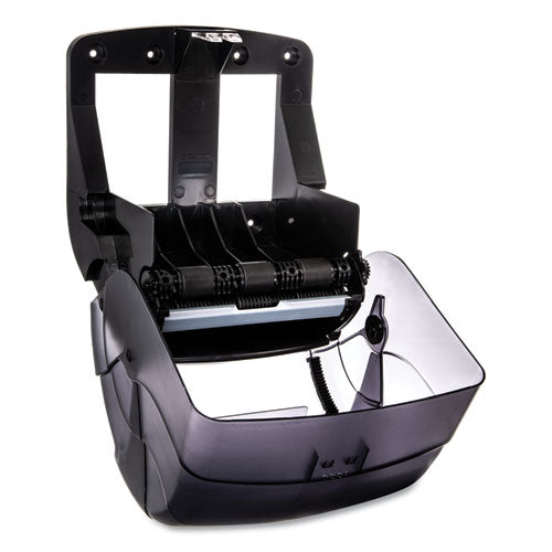 Image of San Jamar® Integra Lever Roll Towel Dispenser, 11.5 X 11.25 X 13.5, Black Pearl