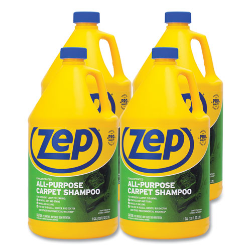 Image of Zep Commercial® Concentrated All-Purpose Carpet Shampoo, Unscented, 1 gal, 4/Carton
