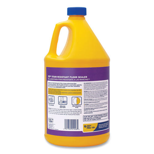 Image of Zep Commercial® Stain Resistant Floor Sealer, Unscented, 1 Gal, 4/carton