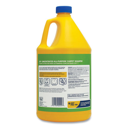 Image of Zep Commercial® Concentrated All-Purpose Carpet Shampoo, Unscented, 1 gal, 4/Carton