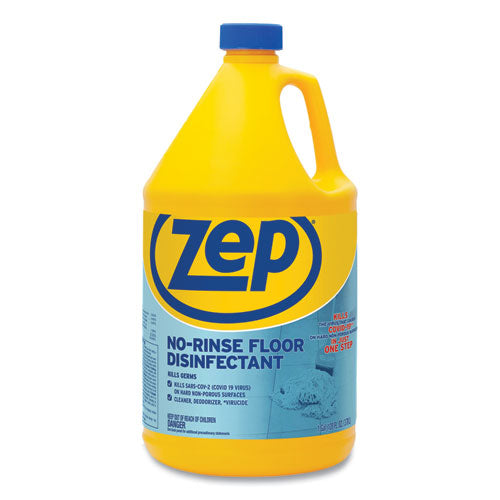 Image of Zep Commercial® No-Rinse Floor Disinfectant, Pleasant Scent, 1 Gal, 4/carton