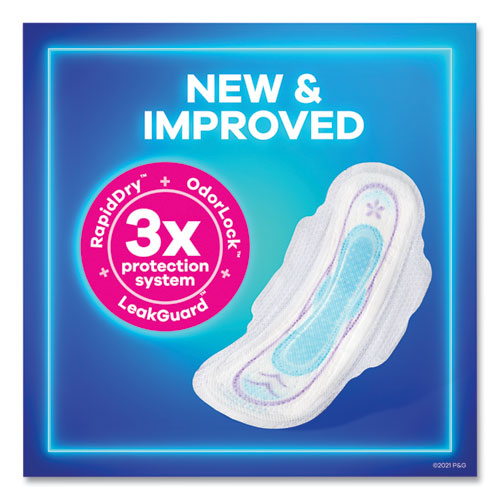 Image of Always® Ultra Thin Pads With Wings, Size 2, Long, Super Absorbent, 32/pack, 3 Packs/carton