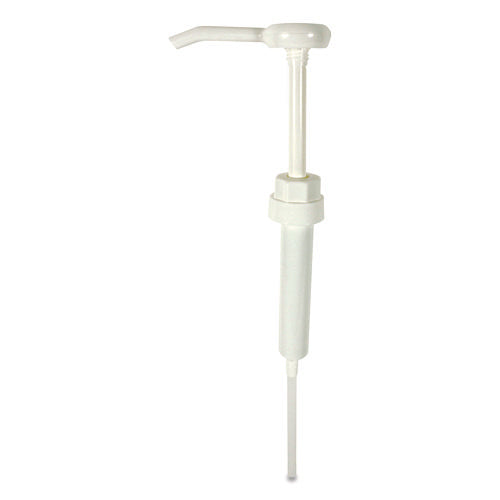 Image of Impact® ECONOMY PLASTIC DISPENSING PUMP, 38 MM CAP FITS 1 GAL BOTTLES, WHITE