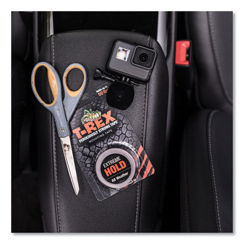 Image of T-REX® Extreme Hold Mounting Tape, 1.5" Core, 1" X 1.66 Yds, Black