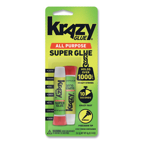 Image of Krazy Glue® All Purpose Krazy Glue, 0.07 Oz, Dries Clear, 2/pack