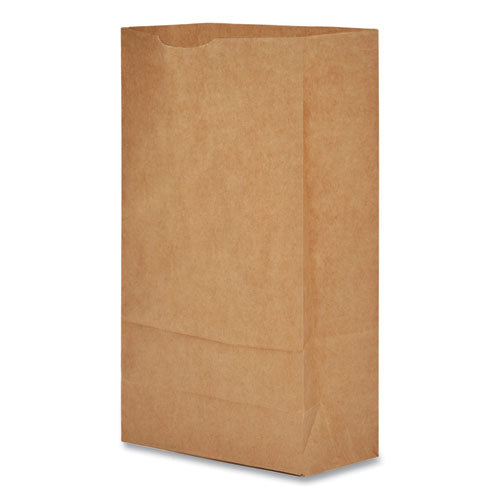 Image of Ross & Wallace Paper Products Grocery Paper Bags, #6 Size, 5.88" x 3.63" x 11", Natural, 500/Bundle