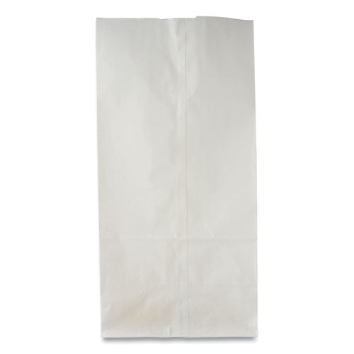Image of Ross & Wallace Paper Products Grocery Paper Bags, #2 Size, 4.13" x 2.63" x 7.88", White, 500/Bundle