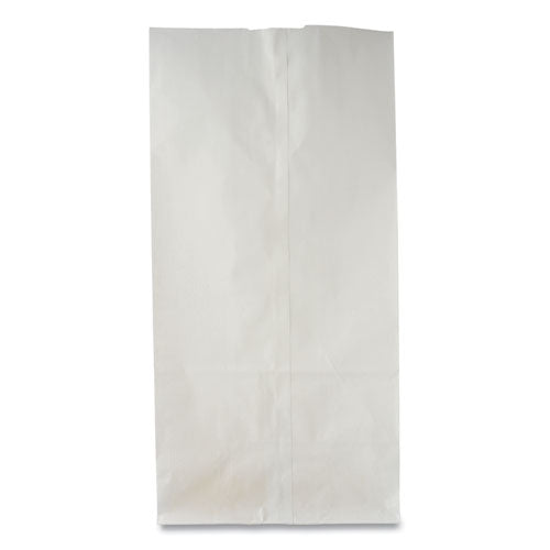 Image of Ross & Wallace Paper Products Grocery Paper Bags, #6 Size, 5.88" x 3.63" x 11", White, 500/Bundle