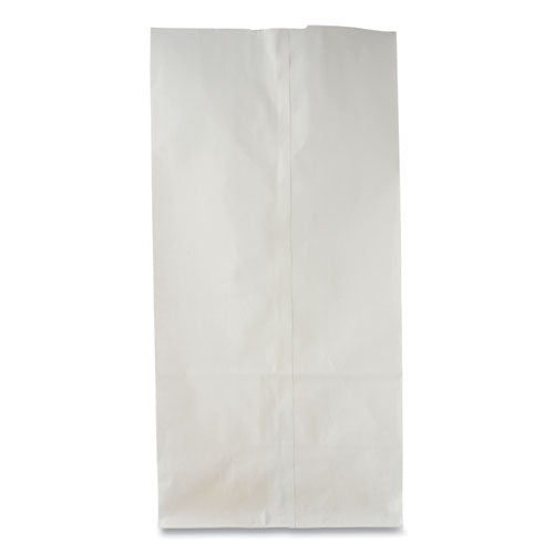 Image of Ross & Wallace Paper Products Grocery Paper Bags, #8 Size, 6" x 3.88" x 12.5", White, 500/Bundle