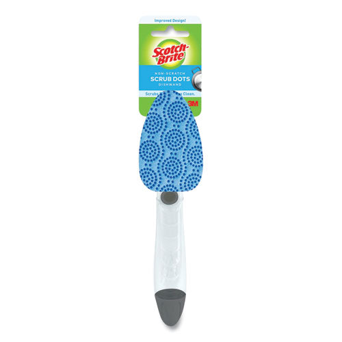Image of Scotch-Brite® Scrub Dots Non-Scratch Dishwand, Blue, 4/Box