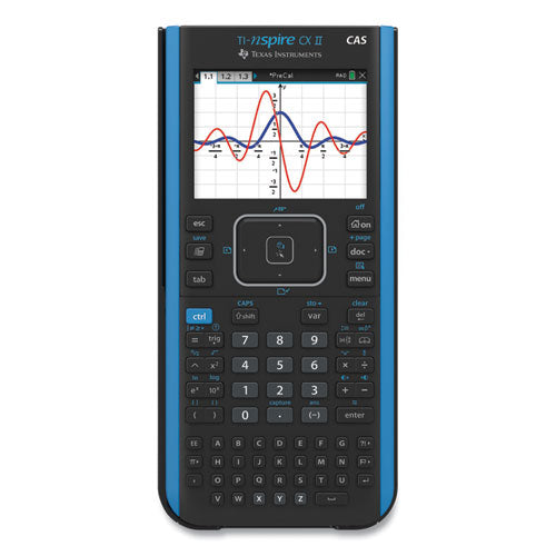 Image of Texas Instruments TI-Nspire CX II CAS Graphing Calculator, 10-Digit LCD
