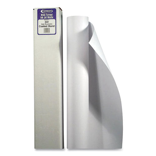 Image of Alliance Wide Format Professional Coated Bond, 2" Core, 24 lb Bond Weight, 36" x 150 ft, Matte White