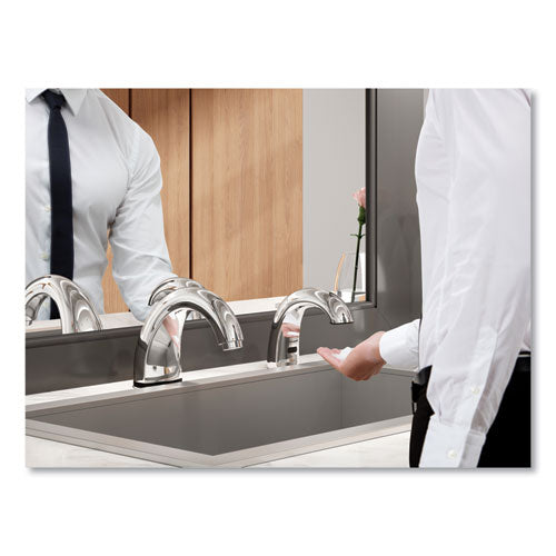 Image of Rubbermaid® Commercial One Shot Soap Dispenser - Touch Free, Foam, 11 X 14 X 3.5, Chrome, 4/carton