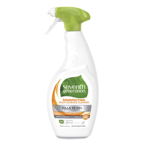 Image of Seventh Generation® Botanical Disinfecting Multi-Surface Cleaner, 26 Oz Spray Bottle, 8/carton