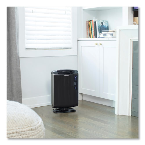 Image of Fellowes® HEPA and Carbon Filtration Air Purifiers, 200 to 400 sq ft Room Capacity, Black