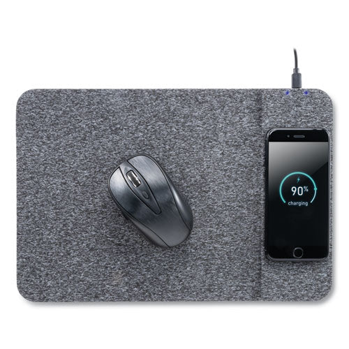 Image of Allsop® Powertrack Wireless Charging Mouse Pad, 13 x 8.75, Gray