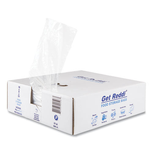 Image of Inteplast Group Food Bags, 5.5 gal, 10" x 8" x 24", Clear, 500/Carton