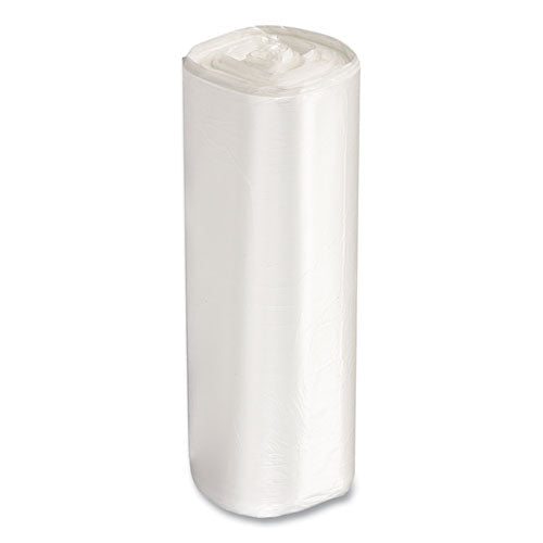 Image of Inteplast Group High-Density Commercial Can Liners, 16 gal, 5 mic, 24" x 33", Natural, Perforated Roll, 50 Bags/Roll, 20 Rolls/Carton