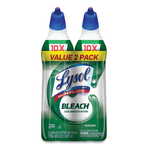 Image of LYSOL® Brand Disinfectant Toilet Bowl Cleaner With Bleach, 24 Oz, 2/pack