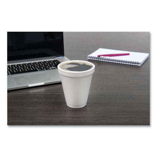 Image of Dart® Foam Drink Cups, 12 oz, Squat, White, 1,000/Carton