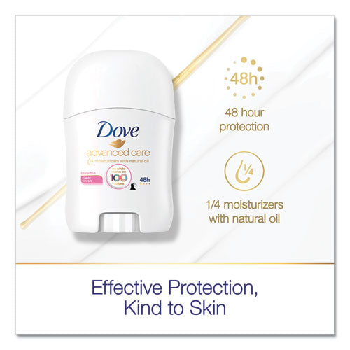 Image of Dove® Invisible Solid Antiperspirant Deodorant, Floral Scent, 0.5 Oz, 36/carton