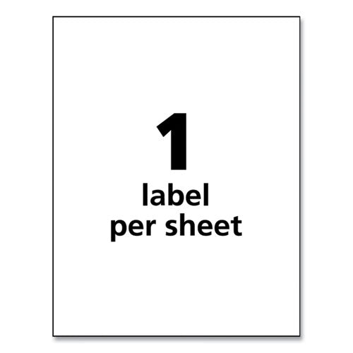 Image of Avery® Ultraduty Ghs Chemical Waterproof And Uv Resistant Labels, 8.5 X 11, White, 50/pack