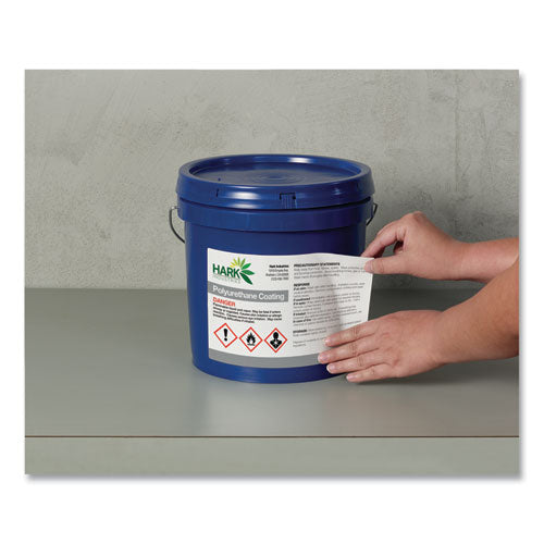 Image of Avery® Ultraduty Ghs Chemical Waterproof And Uv Resistant Labels, 4.75 X 7.75, White, 2/sheet, 50 Sheets/pack