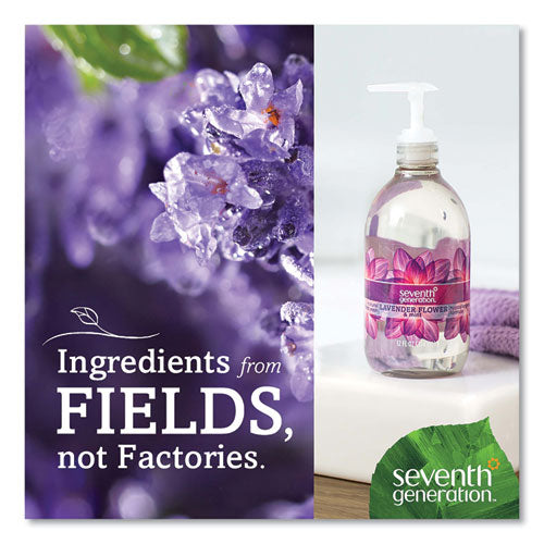 Image of Seventh Generation® Natural Hand Wash, Lavender Flower and Mint Scent, 12 oz, 8/Carton