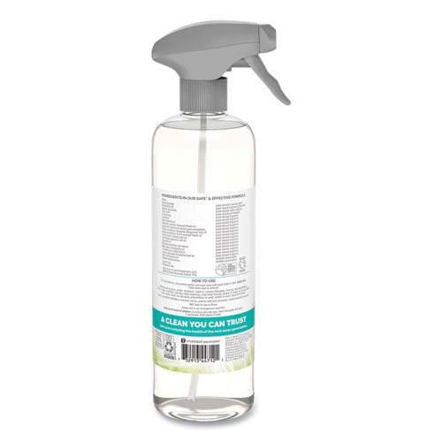 Image of Seventh Generation® Natural Glass And Surface Cleaner, Sparkling Seaside, 23 Oz Trigger Spray Bottle, 8/carton