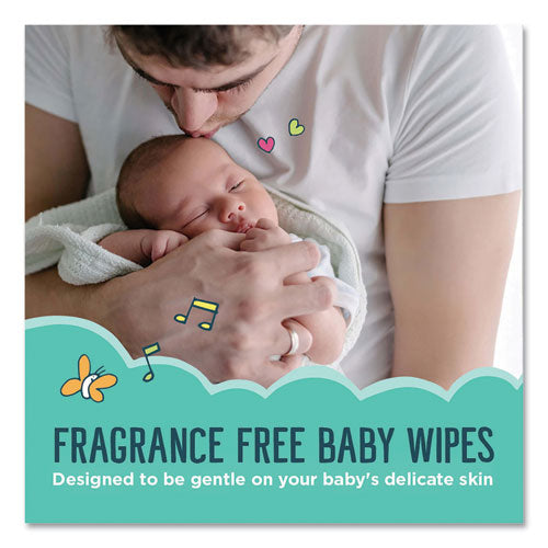 Image of Seventh Generation® Free and Clear Baby Wipes, 7 x 7, Unscented, White, 64/Flip-Top Pack