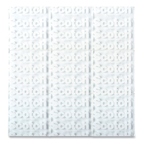 Image of Scotch® Restickable Mounting Tabs, Removable, Repositionable, Holds Up To 1 Lb (4 Tabs), 1 X 1, Clear, 18/pack