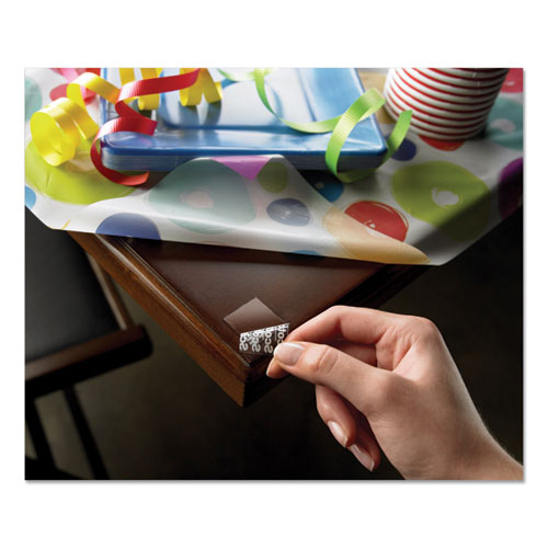 Image of Scotch® Restickable Mounting Tabs, Removable, Repositionable, Holds Up To 1 Lb (4 Tabs), 1 X 1, Clear, 18/pack