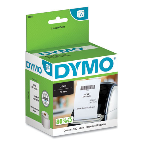 Image of DYMO® Labelwriter Continuous-Roll Receipt Paper, 2.25" X 300 Ft, White