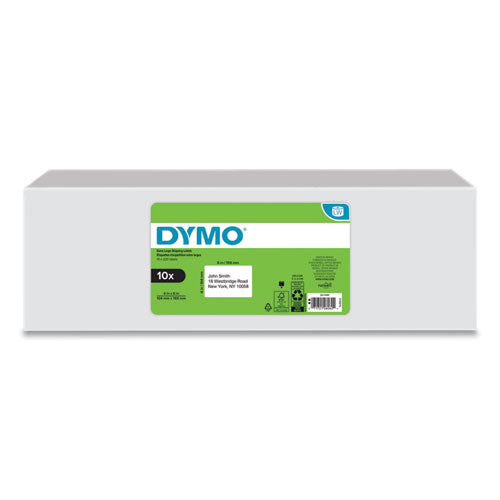 Image of DYMO® LW Extra-Large Shipping Labels, 4" x 6", White, 220 Labels/Roll, 10 Rolls/Pack
