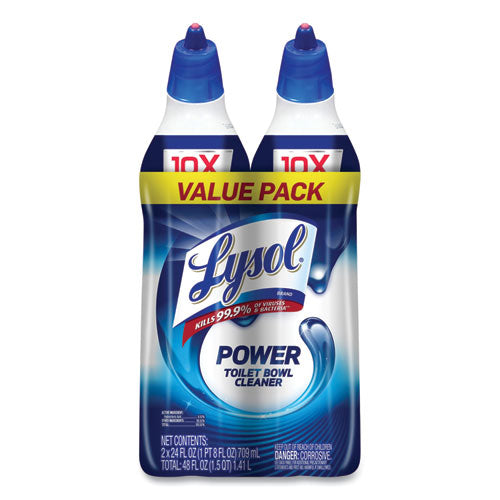 Image of LYSOL® Brand Disinfectant Toilet Bowl Cleaner, Atlantic Fresh, 24 oz Bottle, 2/Pack