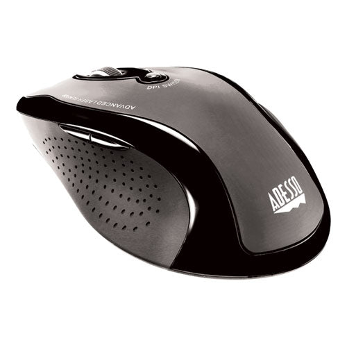 Image of Adesso Wkb1500gb Wireless Ergonomic Keyboard And Mouse, 2.4 Ghz Frequency/30 Ft Wireless Range, Black