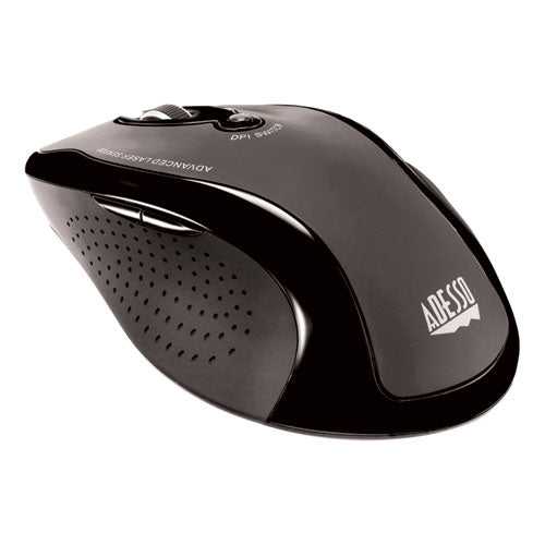 Image of Adesso Wkb1500gb Wireless Ergonomic Keyboard And Mouse, 2.4 Ghz Frequency/30 Ft Wireless Range, Black