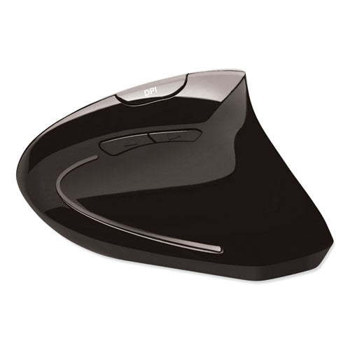 Image of Adesso Imouse E10 Wireless Vertical Ergonomic Usb Mouse, 2.4 Ghz Frequency/33 Ft Wireless Range, Right Hand Use, Black