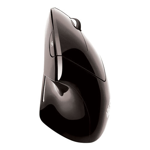 Image of Adesso Imouse E10 Wireless Vertical Ergonomic Usb Mouse, 2.4 Ghz Frequency/33 Ft Wireless Range, Right Hand Use, Black