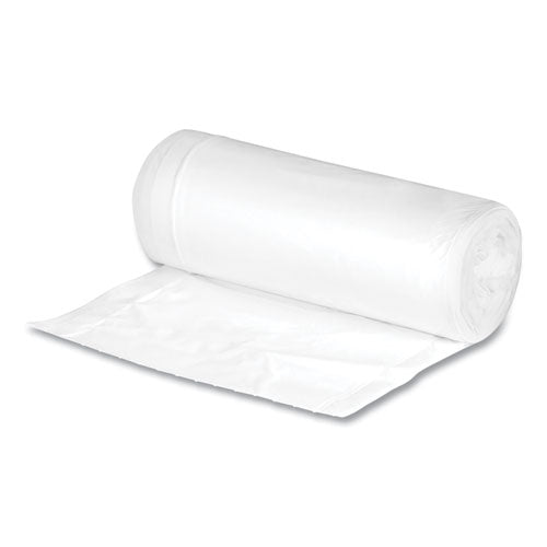 Image of Earthsense® Commercial Linear-Low-Density Recycled Tall Kitchen Bags, Open-Face, 13 gal, 24" x 33", White, 15 Bags/Roll, 10 Rolls/Box