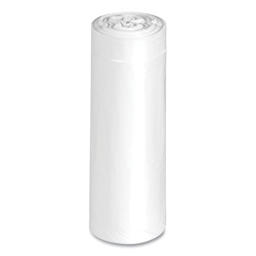 Image of Earthsense® Commercial Linear-Low-Density Recycled Tall Kitchen Bags, Open-Face, 13 gal, 24" x 33", White, 15 Bags/Roll, 10 Rolls/Box
