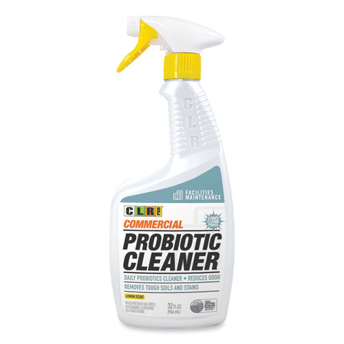 Image of CLR PRO® Commercial Probiotic Cleaner, Lemon Scent, 32 Oz Spray Bottle, 6/carton