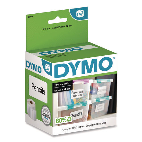 Image of DYMO® LabelWriter Address Labels, 1.25'' x 2.25'', White, 1,000 Labels/Roll