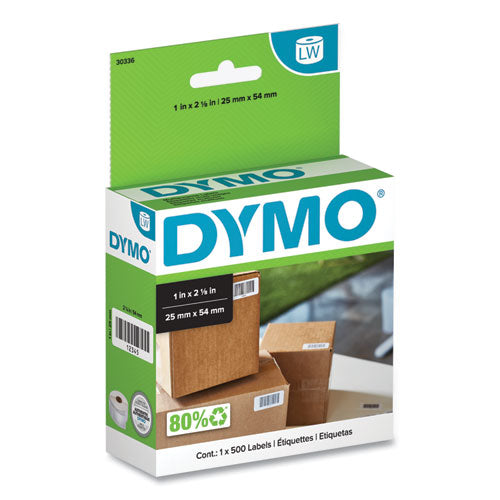 Image of DYMO® Labelwriter Multipurpose Labels, 1" X 2.12", White, 500 Labels/roll